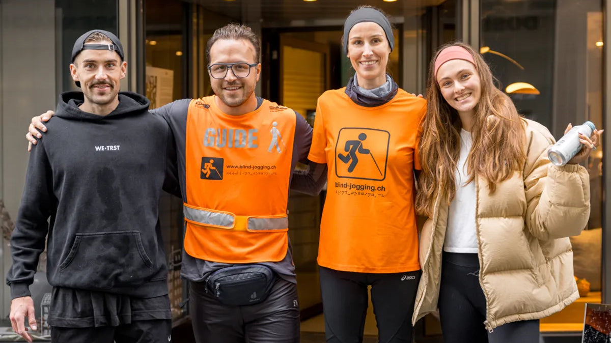 WE•TRST Run Club und Blind-Jogging Team in St. Gallen – gemeinsames Laufen für Inklusion