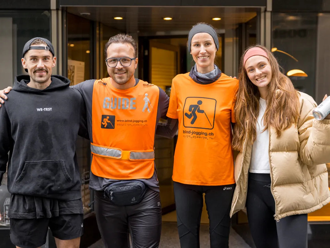 WE•TRST Run Club und Blind-Jogging Team in St. Gallen – gemeinsames Laufen für Inklusion